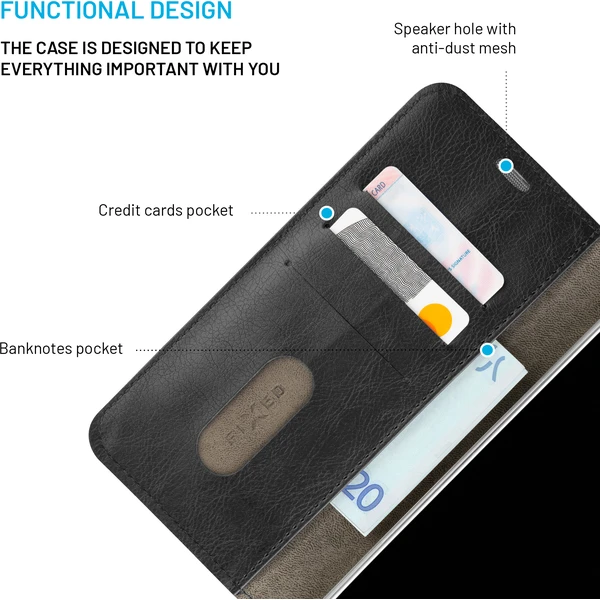 Knižné puzdro FIXED Opus pre Google Pixel 11 Pro, čierne - Puzdra - Obrázok ca8f0f89cce54f6d807fe65850b1240e