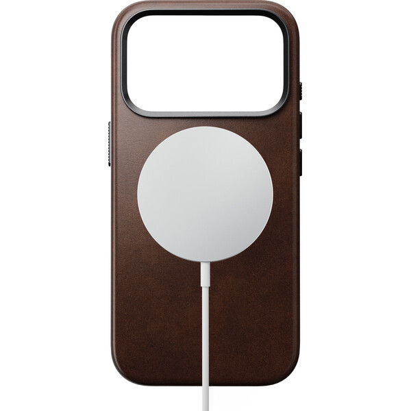 Nomad Traditional Leather (Horween) MagSafe kožený kryt iPhone 18 Pro Rustic Brown - Puzdra - Obrázok caa5aaaa4f7d43b2b9335a127e3aaec3