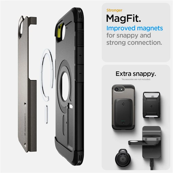 Spigen Tough Armor MagSafe kryt iPhone 17e/16e sivý - Puzdra - Obrázok caa77f0226dc42b7b7733e2e8ac04062