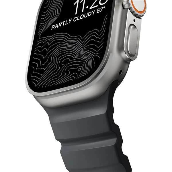 Nomad Rocky Point Band remienok Apple Watch 49/45/44/42mm strieborný/tmavo šedý - Remienky - Obrázok caabbc6476664cbeb87e8e452f528a06