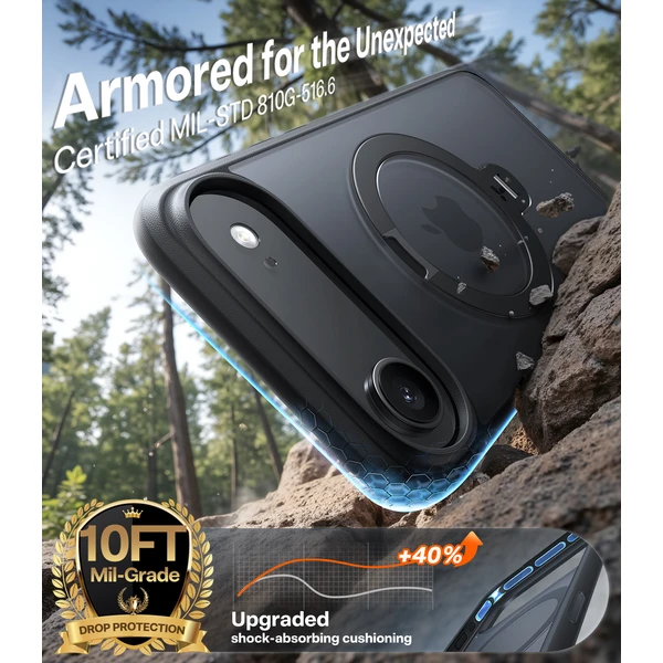 Torras Ostand Q3 Spin MagSafe kryt iPhone Air čierny - Puzdra - Obrázok cab9e67a8d68435d8af0c4c7814a8491