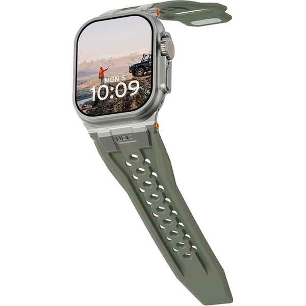UAG Monarch Strap remienok Apple Watch 49/46/45/44/42mm olivový/titán - Remienky - Obrázok caca12b2113b4197822d8fe1834c2214