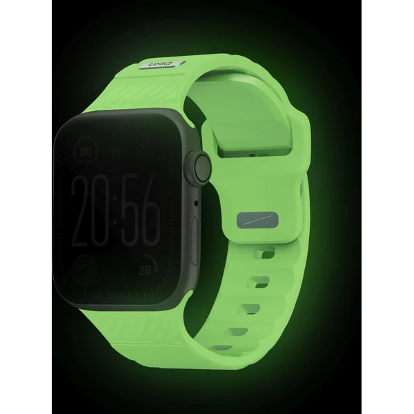 UNIQ Stride FKM Rubber vodeodolný remienok Apple Watch 41/40/38mm biely/svietiaci - Remienky - Obrázok cae0351fba2b46f0a6109b15ebe1b5ed