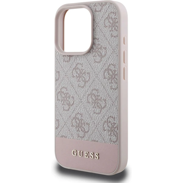 Guess PU 4G Stripe kryt iPhone 16 Pre ružový - Puzdra - Obrázok cae640e42ebc4cf086526576cbcf949c