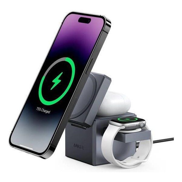 Anker Cube 3v1 MagSafe nabíjačka (30W) čierna
