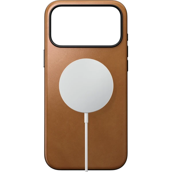 Nomad Modern Leather MagSafe kožený kryt iPhone 18 Pro Max English Tan - Puzdra - Obrázok cb3390c98fdf404fb286b0c4e2a3416b