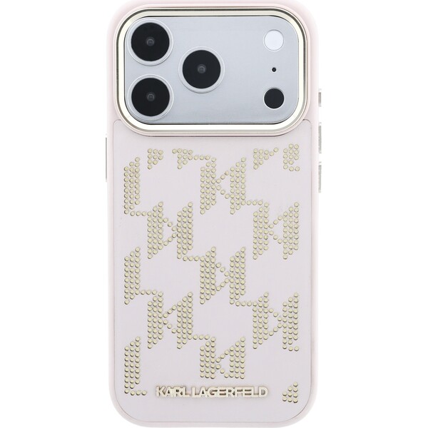 Karl Lagerfeld PU Perforated Monogram MagSafe Zadný kryt pre iPhone 17 Pro Pink - Puzdra - Obrázok cb3a73c0160f4927ab54bf0c43a0c7ba