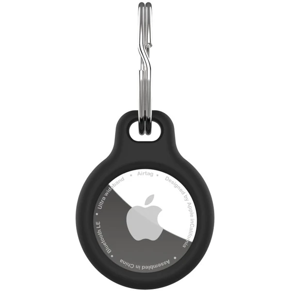 FIXED Silky silikónové púzdro Apple AirTag čierne - Puzdra - Hlavný obrázok