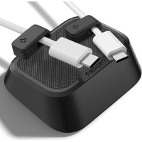 Spigen Magnetic Cable Holder magnetický organizátor čierny - Organizéry