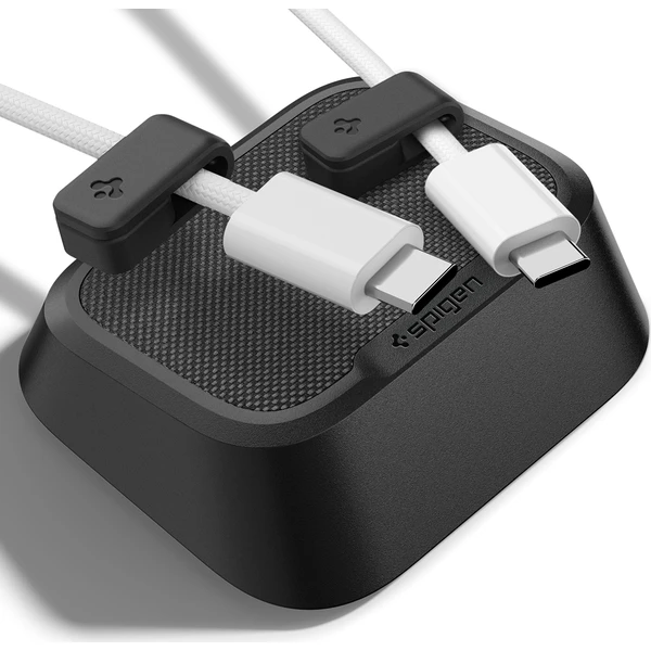 Spigen Magnetic Cable Holder magnetický organizátor čierny - Organizéry - Hlavný obrázok