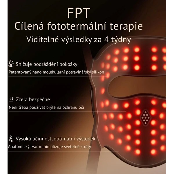 JOVS 4D v2 laserová svetelná terapeutická maska - Čističe pleti - Obrázok cb9639a34a384114940c3028450fc3b2