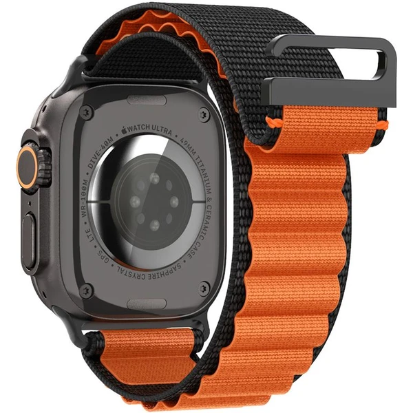 Spigen Fabric Band (hook) remienok Apple Watch 49/46/45/44mm čierny/oranžový - Remienky - Obrázok cb9722a7c5124ac08b129be9a1e13aa9