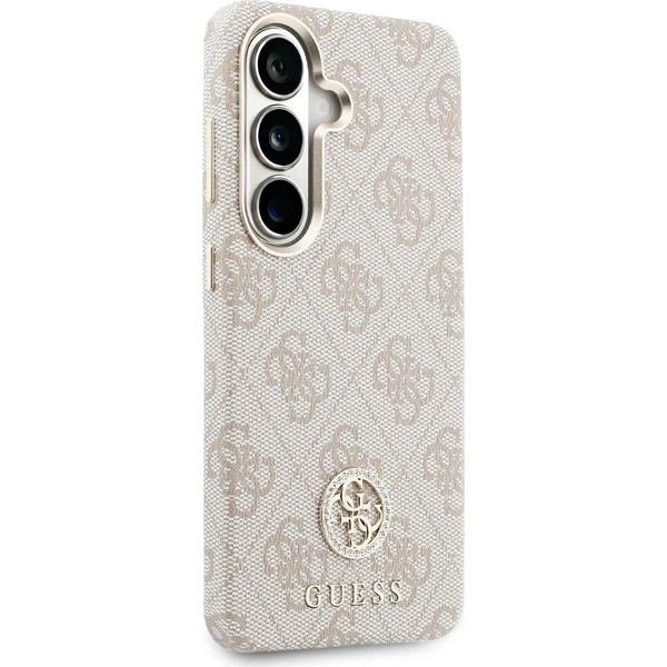 Guess PU koža 4G Strass Logo zlatý rám magnetický kryt Samsung Galaxy S26 ružový - Puzdra - Obrázok cb9dc6d47b1d40b6934492a0cf4073db
