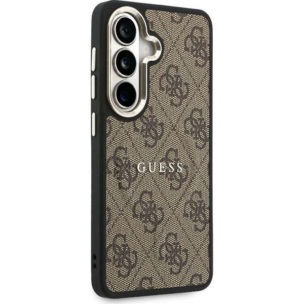 Guess PU Leather 4G Gold Frame Magnetický kryt Samsung Galaxy S26 hnedý - Puzdra - Obrázok cba8b6e0c21f491290d1c77bef98b2cb
