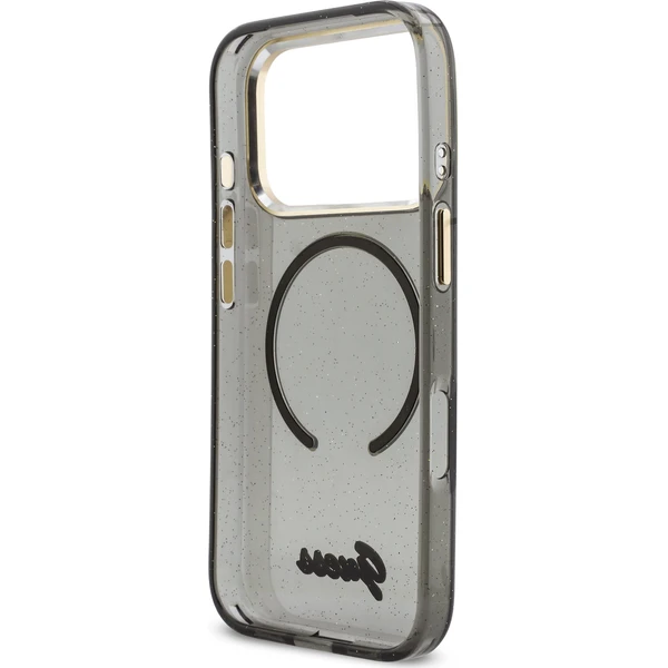 Guess IML Glitter Script Strap MagSafe kryt iPhone 17 Pro čierny - Puzdra - Obrázok cbb87147d28b4400954b15ba7d193a22