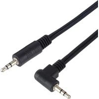 PremiumCord 3,5mm/3,5mm kábel so zahnutým konektorom 3m čierny - Káble a redukcie