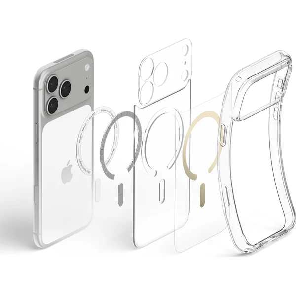 Spigen Ultra Hybrid MagSafe kryt iPhone 18 Pro Max/17 Pro Max priehľadné zlato - Puzdra - Obrázok cbd53d325ff54058aa2eb3a8404846a4