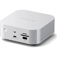 Satechi Thunderbolt 5 CubeDock s SSD Enclosure dokovacia stanica (140W) strieborná - Dokovacie stanice