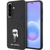 Karl Lagerfeld Fixed Glitter Metal Ikonik kryt Samsung Galaxy A57 čierny - Puzdra