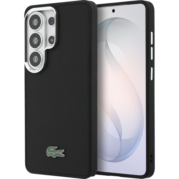 E-shop Lacoste Petit Pique Kovové Logo Magnetický kryt Samsung Galaxy S26 Ultra čierny