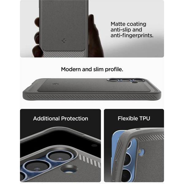 Spigen Rugged Armor MagSafe kryt Samsung Galaxy S25 sivý - Puzdra - Obrázok cc2012a2e51a47679386efba8b738d45