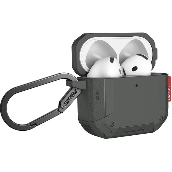 SKINARMA Mecha CE puzdro pre AirPods 4 olivovo zelené - Puzdra - Obrázok cc2503f68dfb4bfda0318e789c348904