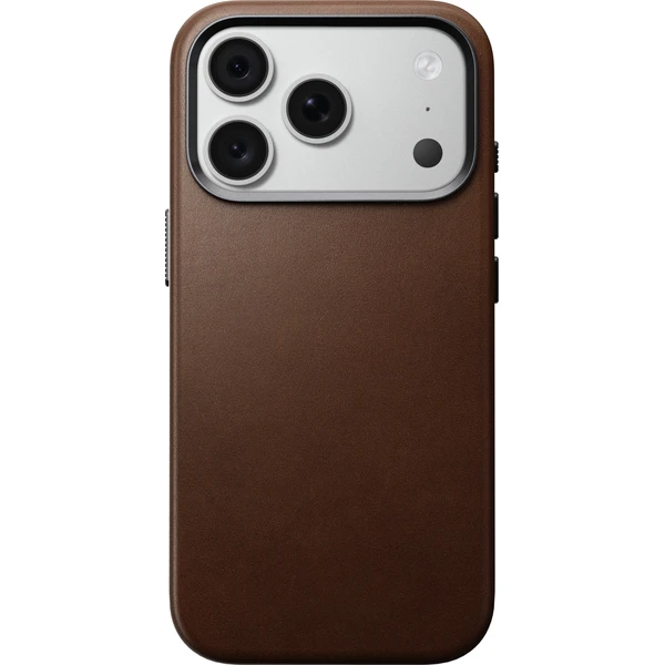 Nomad Traditional Leather MagSafe kožený kryt iPhone 17 Pro/18 Pro Brown - Puzdra - Obrázok cc3de3832b814460940675797d37bbeb