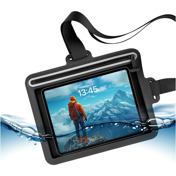 FIXED Dry Tab vodeodolné púzdro na tablet cez rameno čierne - Puzdra - Hlavný obrázok
