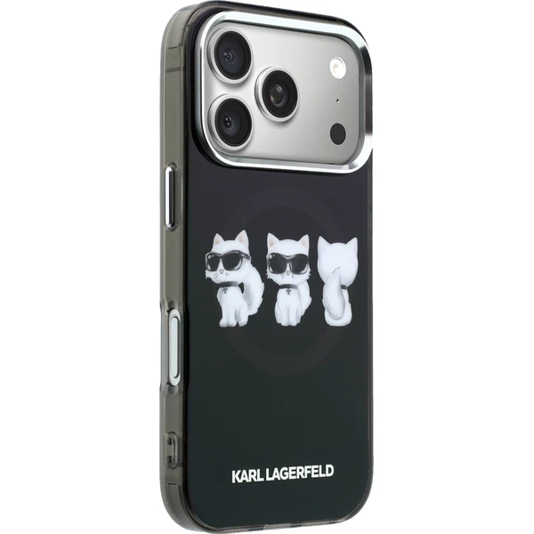 Karl Lagerfeld IML Choupette Trio Watercolor MagSafe kryt iPhone 17 Pro Max čierny - Puzdra - Obrázok cc5e84ce44c946fb94df0392147ea298