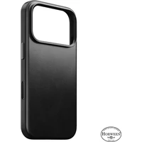 Nomad Traditional Leather (Horween) MagSafe kožený kryt iPhone 18 Pro Black - Puzdra