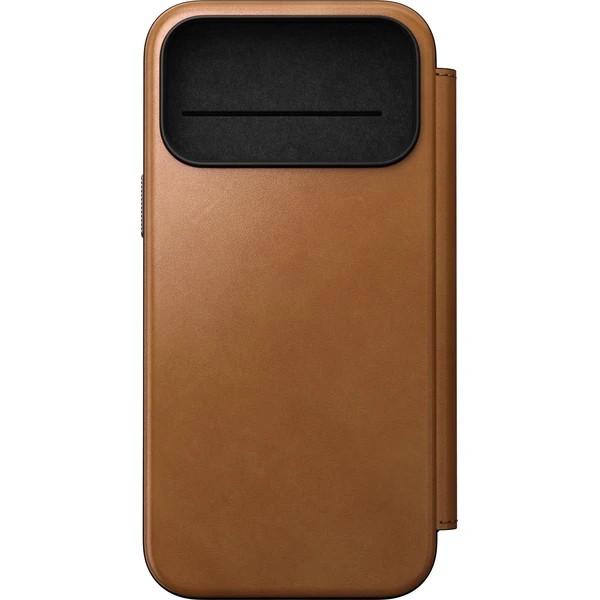 Nomad Modern Leather Folio MagSafe kožené puzdro iPhone 17 Pro Max/18 Pro Max English Tan - Puzdra - Obrázok cc86a0d6e15c42b7b50d214119b50e27
