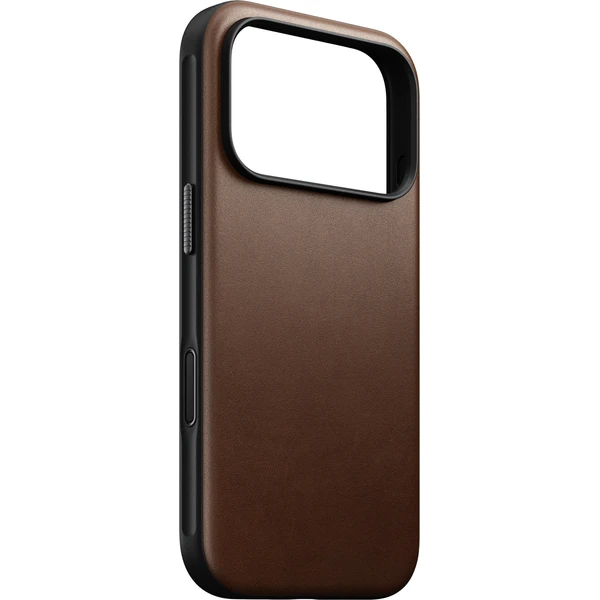 Nomad Modern Leather MagSafe kožený kryt iPhone 18 Pro Brown - Puzdra - Hlavný obrázok