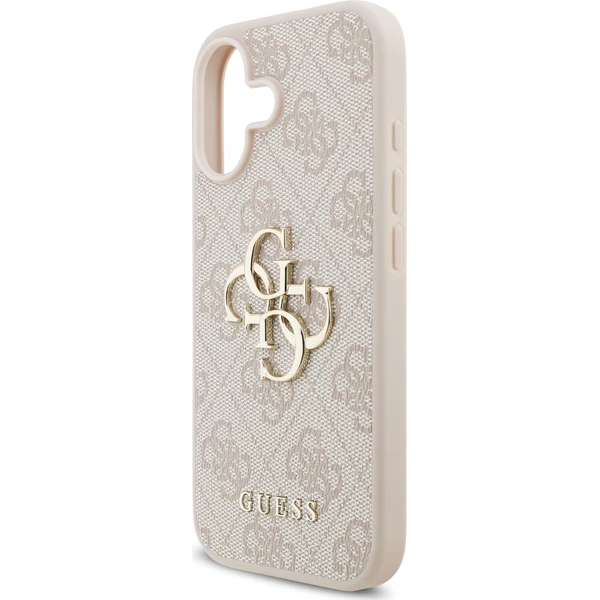 Guess PU 4G Metal Logo kryt iPhone 17 ružový - Puzdra - Obrázok cca9eba6e4f34d5e85954c6992bc6fff