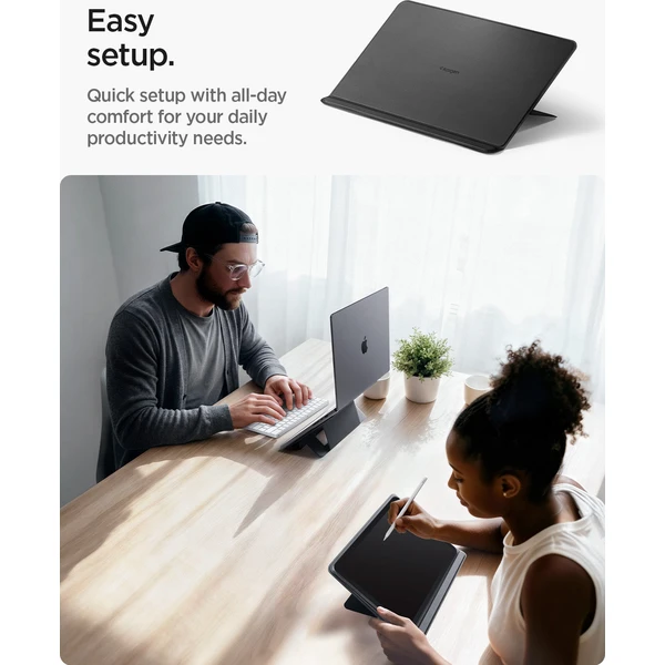 Spigen Slim Fold Laptop Stand LD201-S7 stojan čierny - Stojany - Obrázok ccbb29ac42cc4f46820f3d483bf131d9