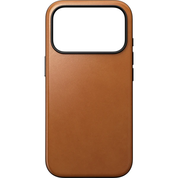 Nomad Modern Leather (Horween) MagSafe kožený kryt iPhone 17 Pro/18 Pro Saddle - Puzdra - Obrázok cce3f890f14c479d8887d8413ab045f8