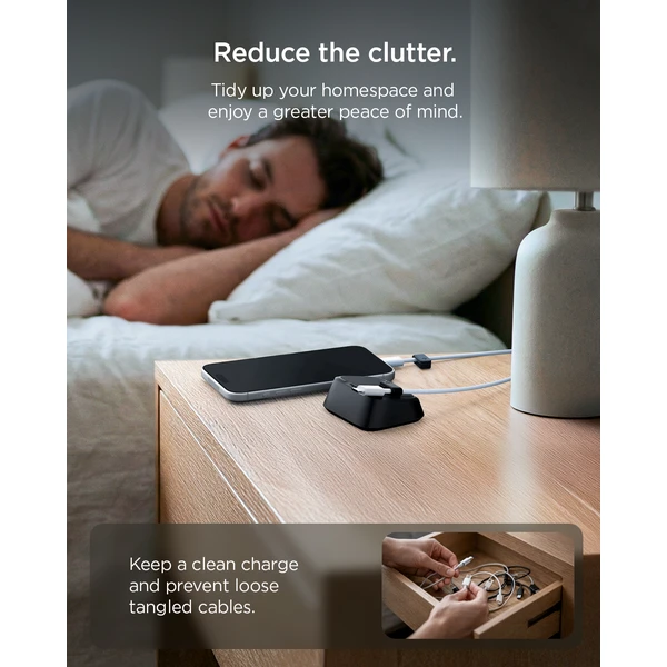 Spigen Magnetic Cable Holder magnetický organizátor čierny - Organizéry - Obrázok cd048999d4db4d8b90dfc50168aadbb9