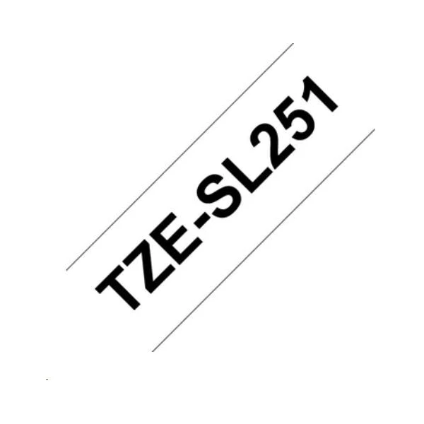 Brother Tze-SL251 páska čierna na bielom 24 mm extra lepidlo - Pásky pre štítkovače - Hlavný obrázok