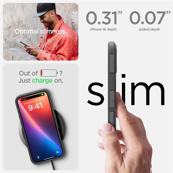 Spigen Tough Armor MagSafe kryt iPhone 16 frost black - Puzdra - Obrázok cd210ea18c2444ac80466cf91882be50