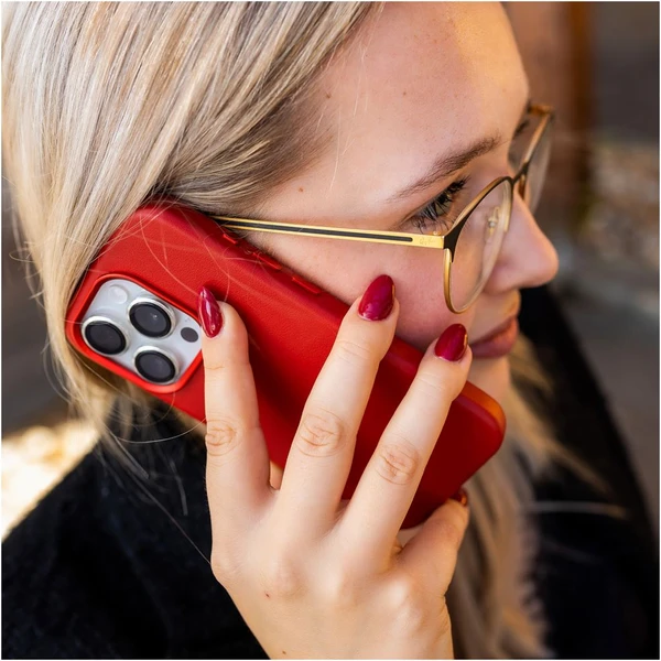 FIXED MagLeather kožený kryt s MagSafe Apple iPhone 16 červený - Puzdra - Obrázok cd5ae47ff2f240e380ae093fdff09b2f