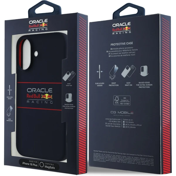 Oracle Red Bull Racing Silicone Horizontal Logo MagSafe kryt iPhone 16 Plus modrý - Puzdra - Obrázok cd6c6dfbfc13469582ee477d08f62749
