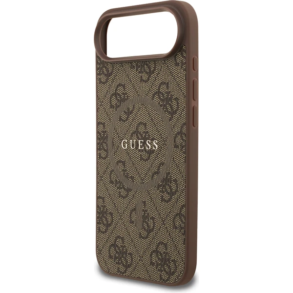 Guess PU Leather 4G Colored Ring MagSafe Zadný Kryt pre iPhone Air hnedý - Puzdra - Obrázok cd7ea335951a42bdb86791f1ca68cc52