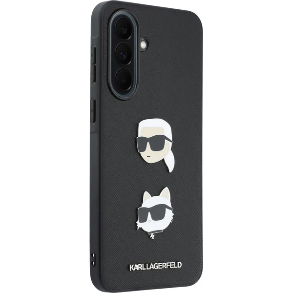 Karl Lagerfeld Liquid Silicone Metal Karl and Choupette kryt Samsung Galaxy A37 čierny - Puzdra - Obrázok cd91ddacba39491e91d7cac261ea319a