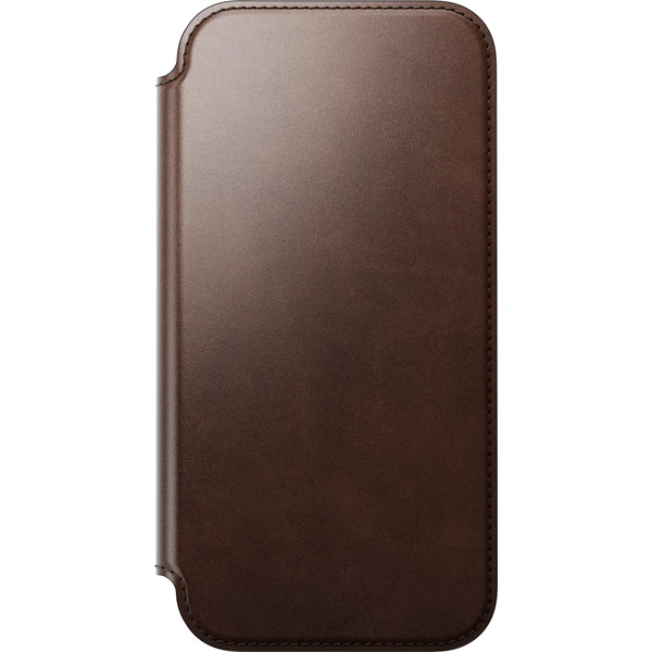 Nomad Modern Leather Folio (Horween) MagSafe kožené puzdro iPhone 18 Pro Max Rustic Brown - Puzdra - Obrázok cd9ce1ac5a3845189c482e8b8cc031c3