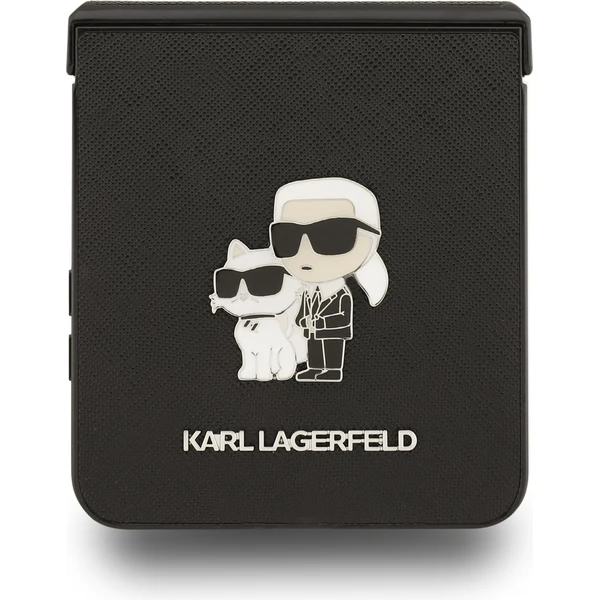Karl Lagerfeld PU Saffiano Karl and Choupette kryt Samsung Galaxy Z Flip 7 čierny - Puzdra - Obrázok cda6319cd5574780b9e492dcc9427f08