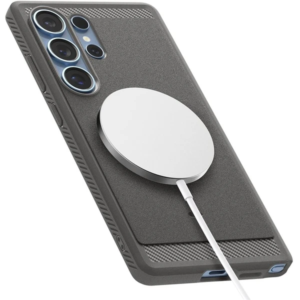 Spigen Rugged Armor MagSafe kryt Samsung Galaxy S25 Ultra sivý - Puzdra - Obrázok cdbf6dc5c2004822b2982bc351b484e0