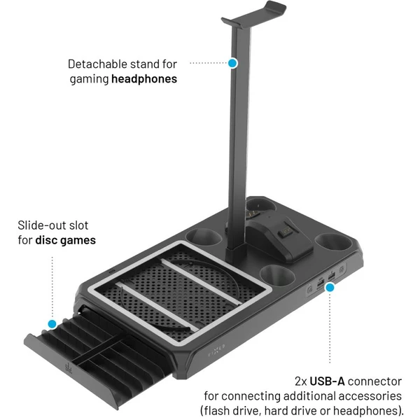 FIXED nabíjacia stanica pre Xbox Series X/S s odvetrávaním, čierna - Nabíjačky - Obrázok cddd7d56e8ec44daa9bd6ece38e3c749