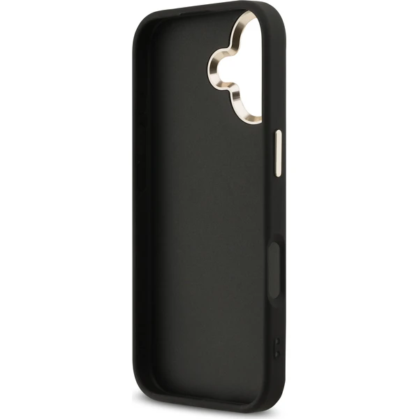 Guess PU Fixed Glitter 4G Metal Frame kryt iPhone 17 čierny - Puzdra - Obrázok cde9db7c2bc347eeae8acd7c3b5a576b
