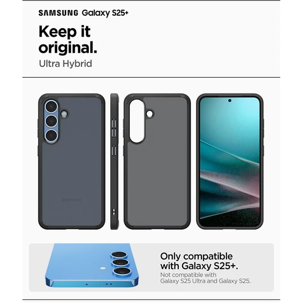 Spigen Ultra Hybrid kryt Samsung Galaxy S25+ čierny - Puzdra - Obrázok cdf4d8959b92413784ac5c06c0177160