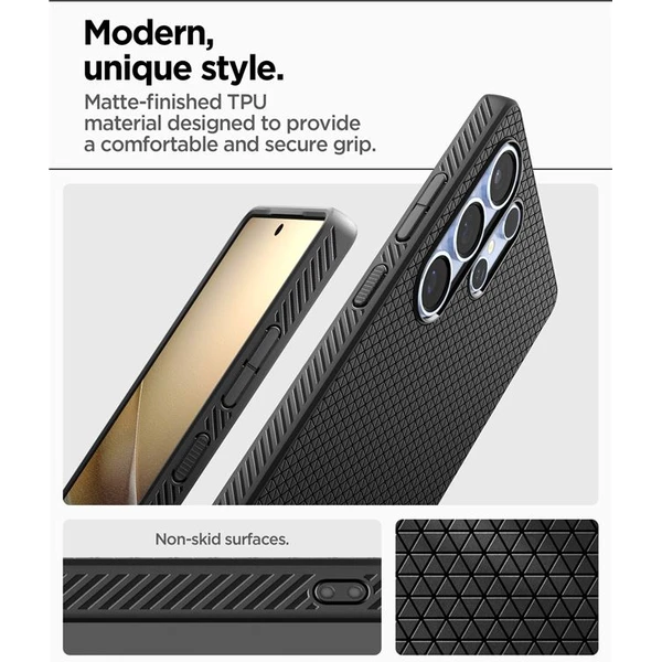 Spigen Liquid Air kryt Samsung Galaxy S25 Ultra čierny - Puzdra - Obrázok cdf9053911504560b957cce3af1a4181