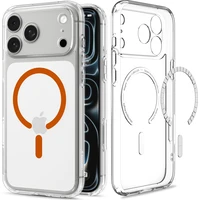 Spigen Ultra Hybrid MagSafe kryt iPhone 18 Pro Max/17 Pro Max priehľadná oranžová - Puzdra
